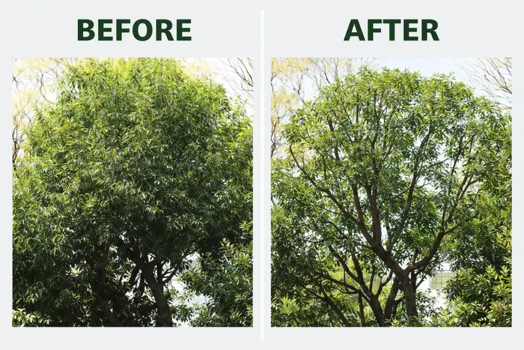 Tree Treming Purning before after wichita falls TX